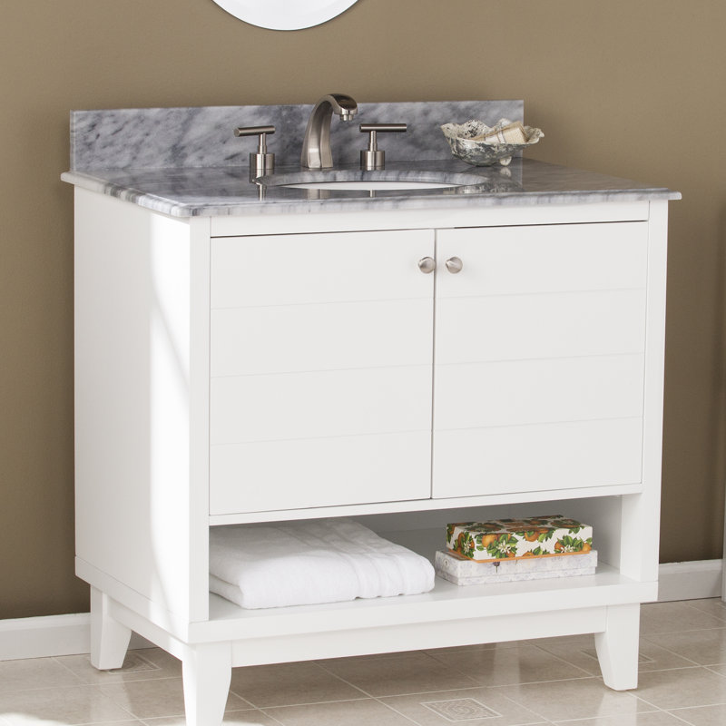 Ebern Designs Holtman 34 Single Sink Bathroom Vanity Set With