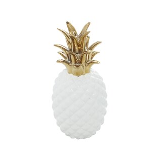 Ceramic Pineapple Storage Box for Jewelry Luxury Home Desk Figurine Art Decor 