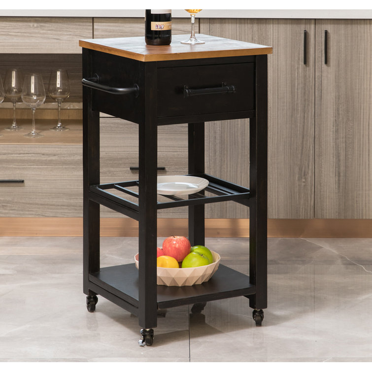 17 Stories Behrendt Kitchen Cart Reviews Wayfair