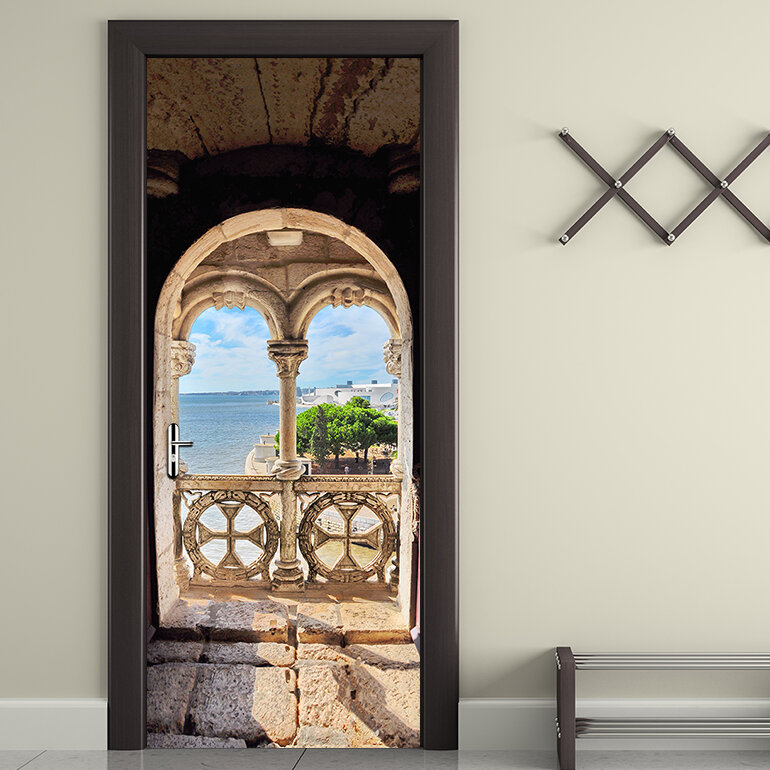 East Urban Home Island Balcony View Door Sticker & Reviews | Wayfair.co.uk