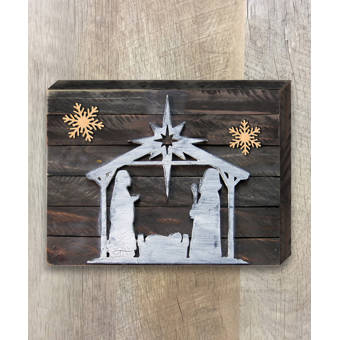 The Holiday Aisle Nativity Silhouette Holy Night Wall Decor Wayfair