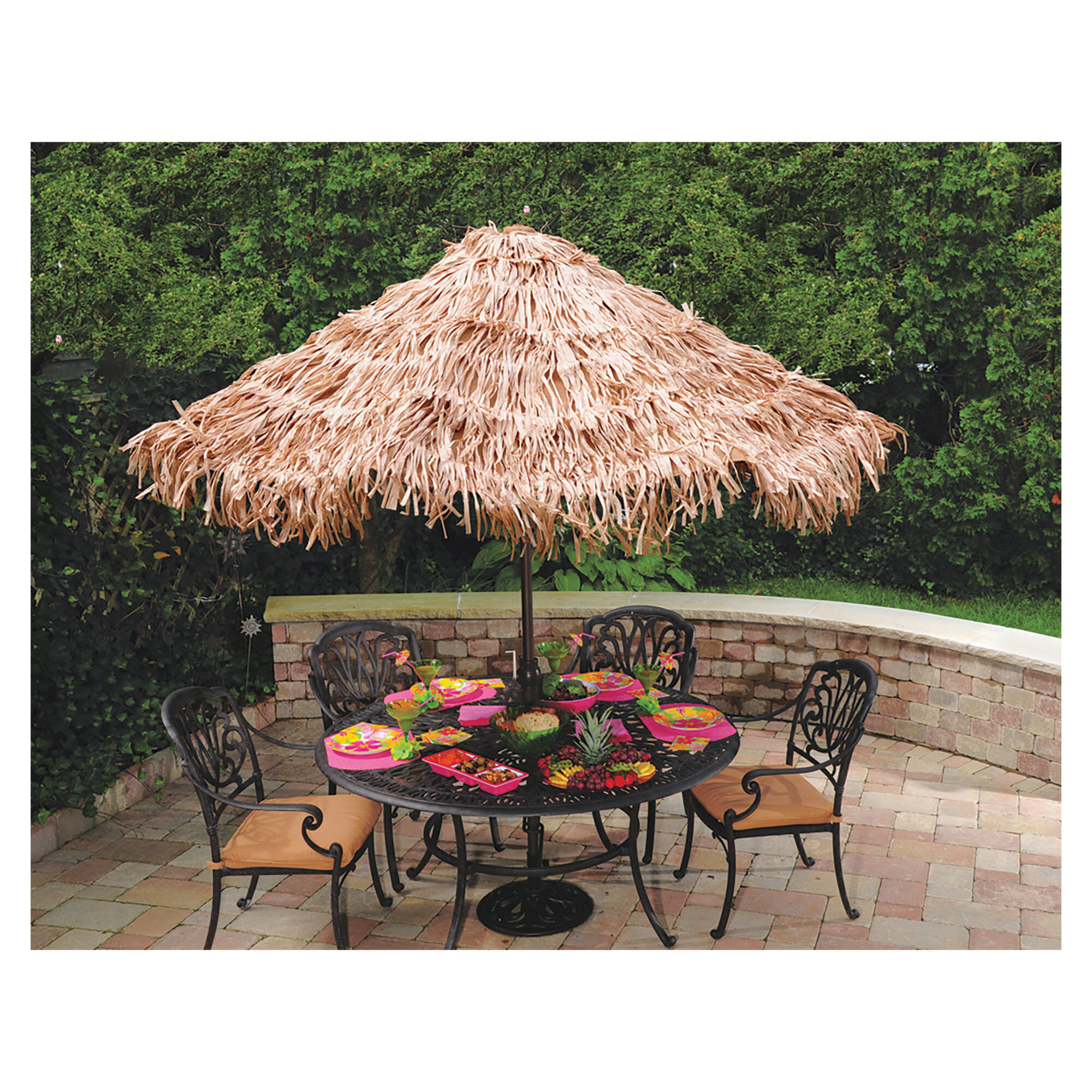 Amscan Summer Luau Natural Umbrella Cover Wayfair