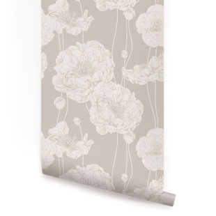 Mullen Peony L And Stick Wallpaper Panel Mullen Peony L And Stick Wallpaper Panel
