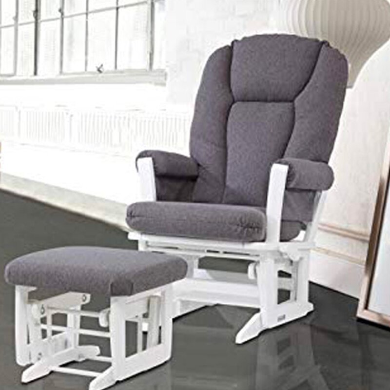 dutailier victoria reclining glider with ottoman