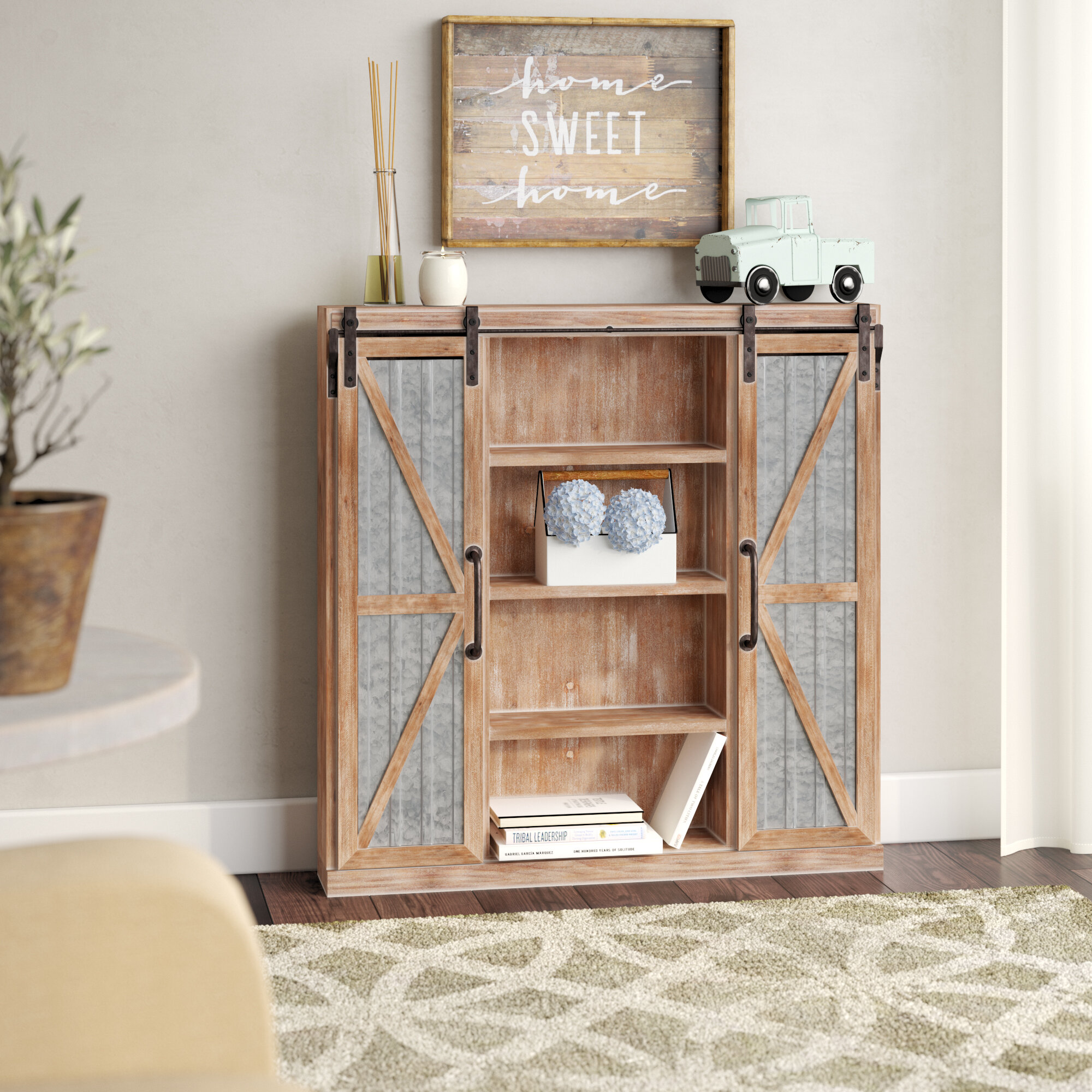 Gracie Oaks Barn 2 Door Accent Cabinet Reviews Wayfair Ca