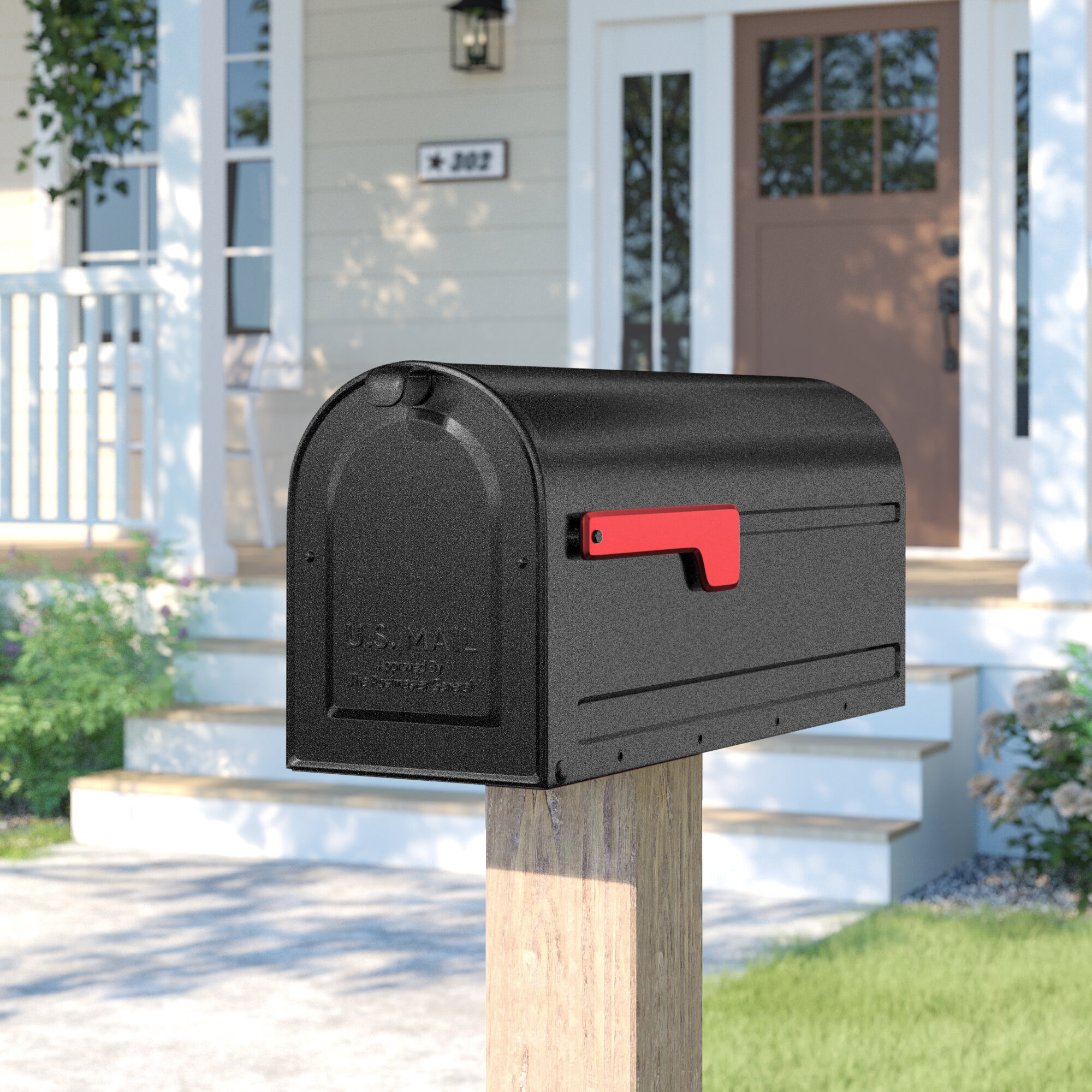 Arlmont & Co. Pittenger Post Mounted Mailbox & Reviews | Wayfair