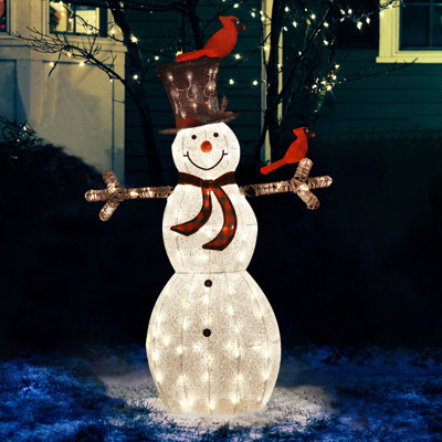 Gutierrez Snowman with Top Hat Christmas Lighted Display