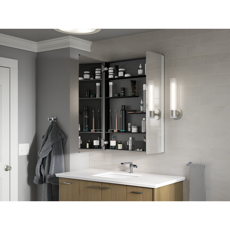 Kohler Maxstow 30 X 24 Surface Mount Frameless Medicine Cabinet With 3 Fixed Shelves Reviews Wayfair Ca