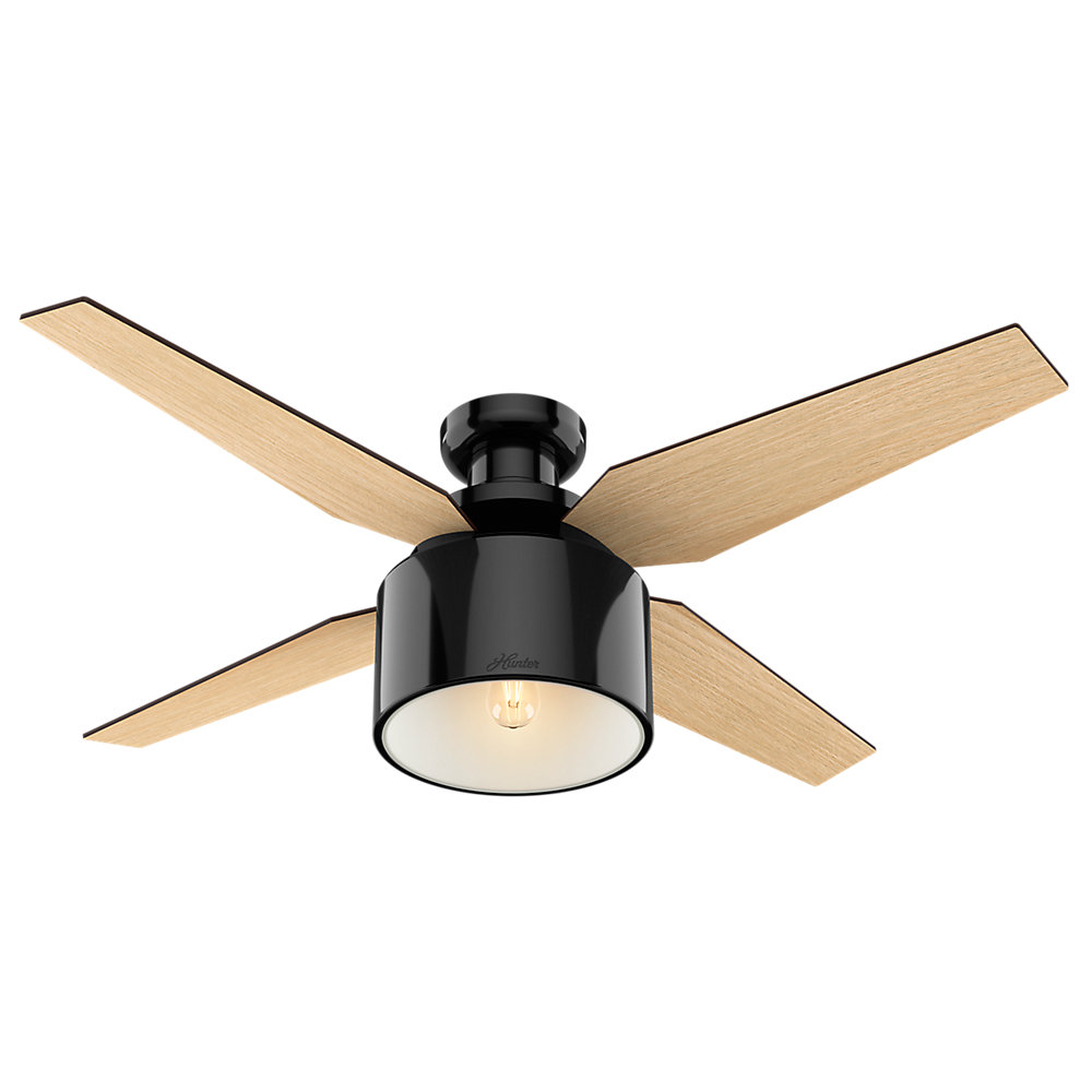 Hunter Fan 52 Cranbrook 4 Blade Ceiling Fan With Remote Light