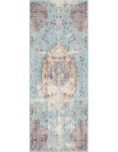 Teppich Chiara In Turkis Rosa Lily Manor Teppichgrosse Laufer 80 X