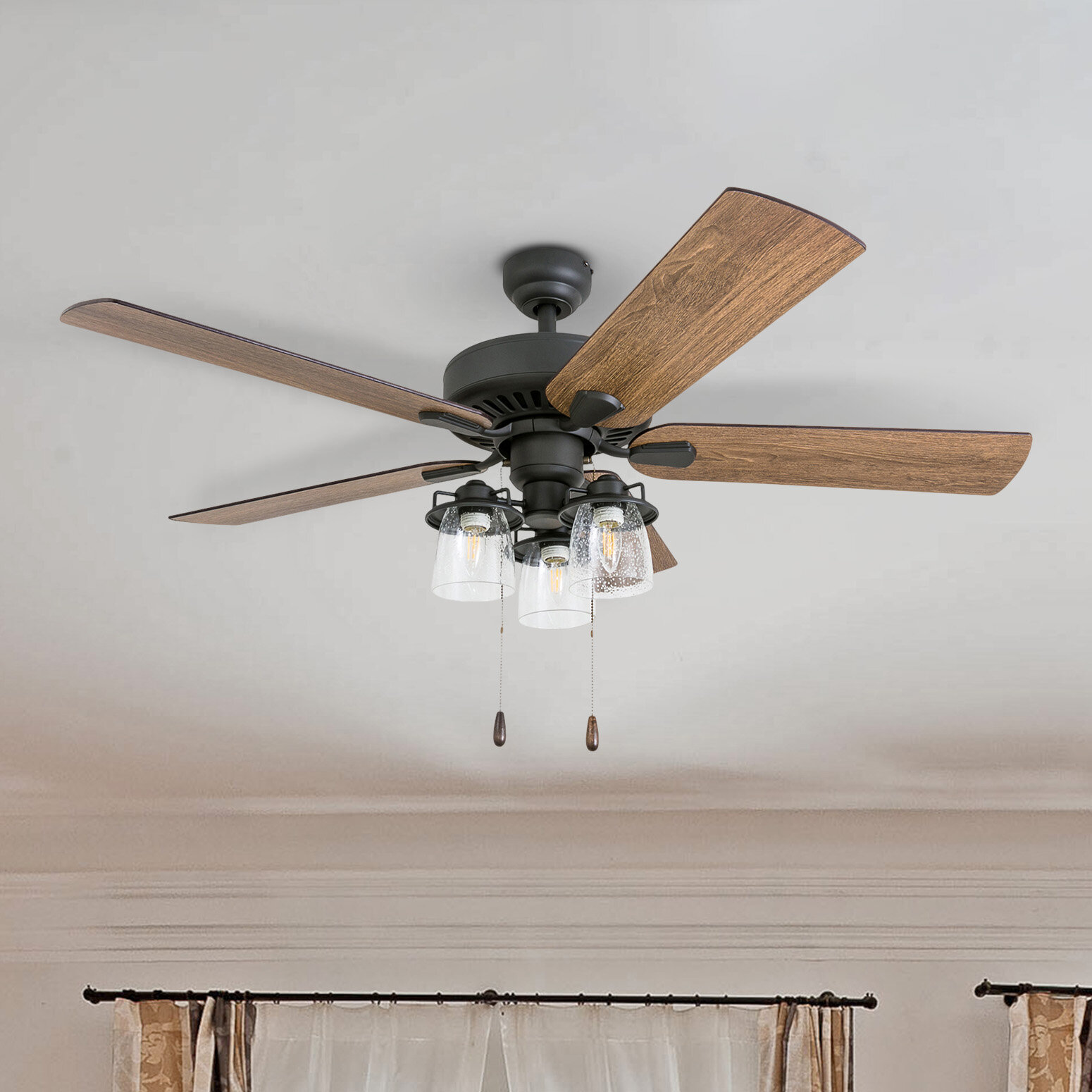 Three Posts 52 Alexa 5 Blade Standard Ceiling Fan With And Light Kit Included Reviews Wayfair