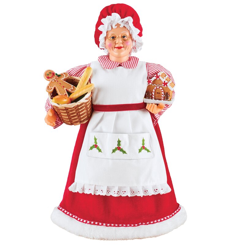 The Holiday Aisle® Baking Mrs. Claus | Wayfair