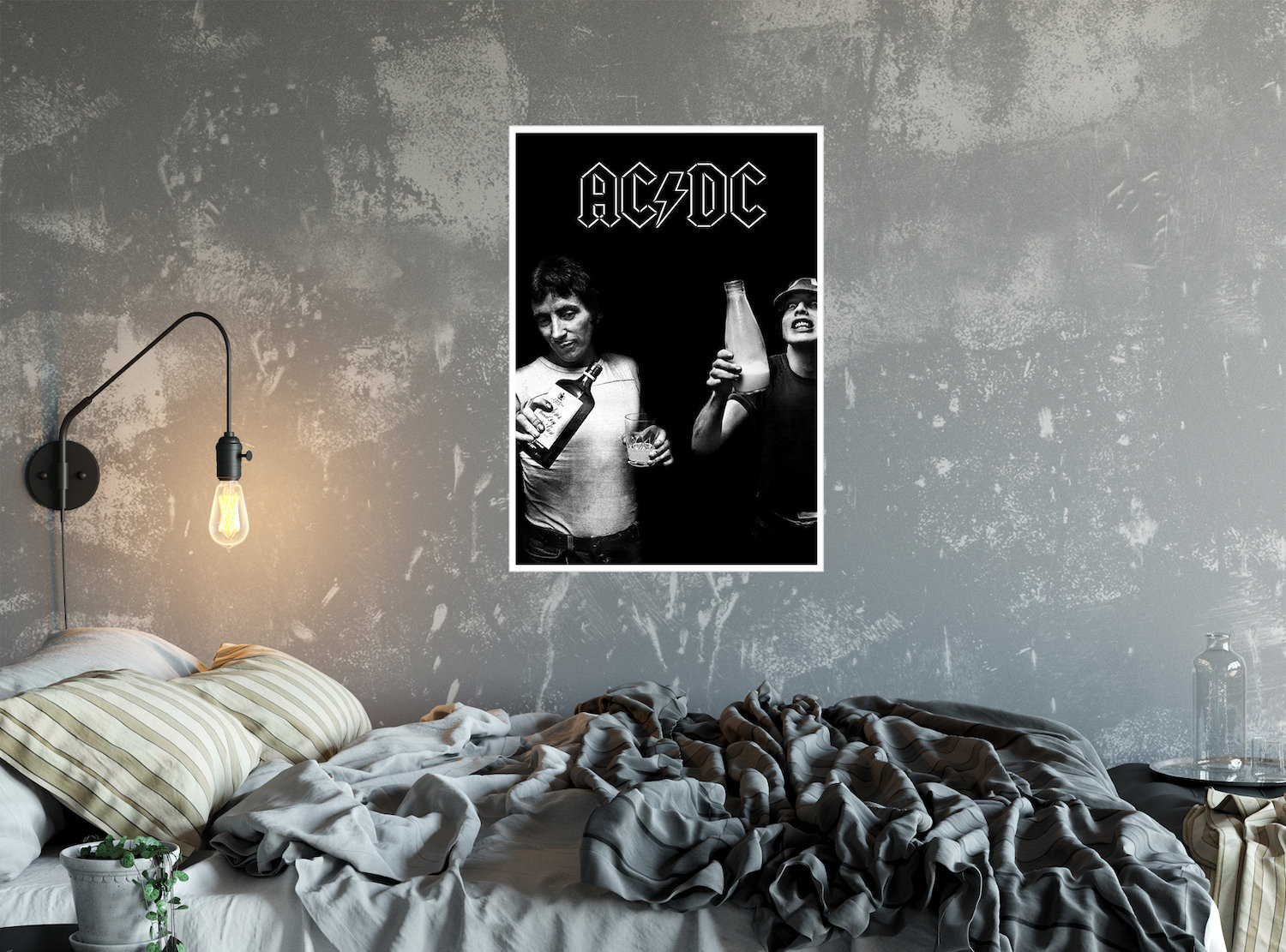 Buy Art For Less AC/DC Milk And Alcohol - Unframed Photograph | Wayfair