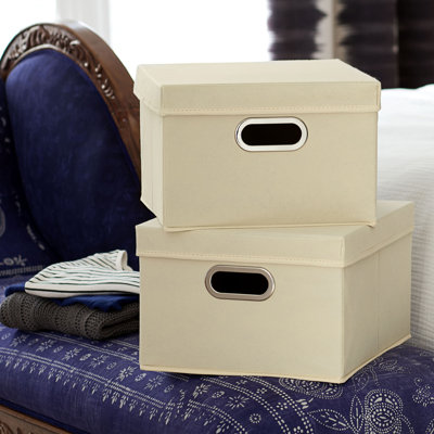 Storage Bin with Lid Rebrilliant Color: Natural