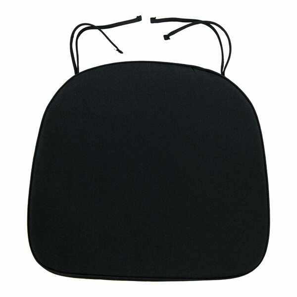 solid black outdoor seat cushions