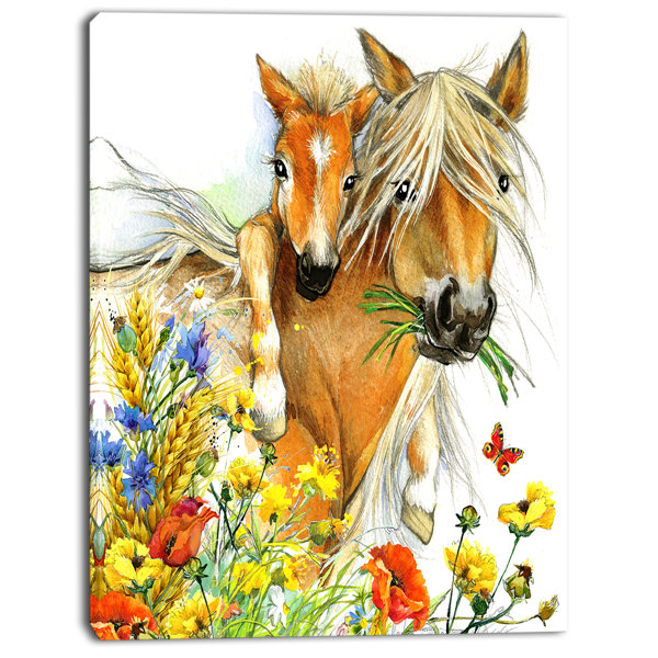 3D Rose Clydesdale Mare and Foal Horses Hand//Sports Towel 15 x 22