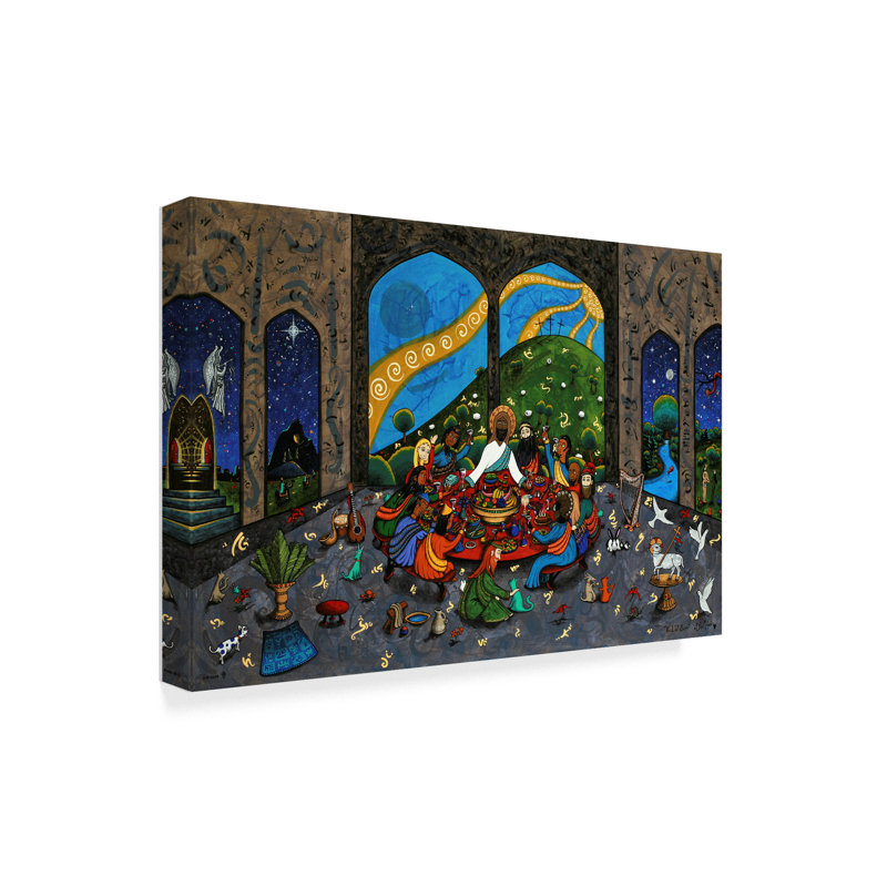 Trademark Art The Last Supper Acrylic Painting Print On Wrapped