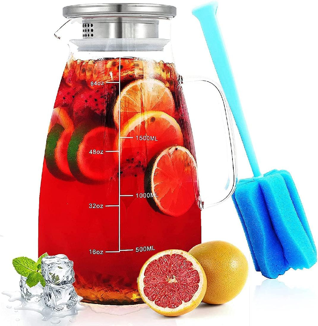 Latitude Run® Glass Pitcher ,70 Ounces 