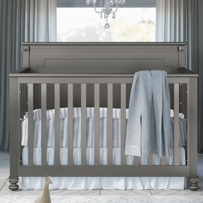 Nyle 3 In 1 Convertible Crib Harriet Bee Color Pebble Gray