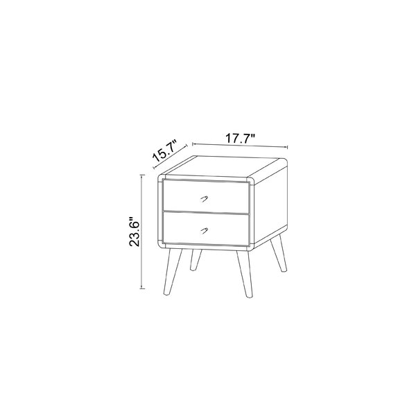 Union Rustic Houston 2 - Drawer Nightstand & Reviews | Wayfair