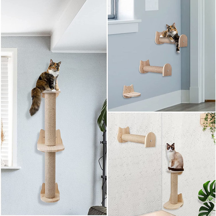 wall mounted cat post