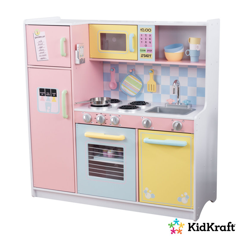 Kidkraft Pastel Kitchen Set Reviews Wayfair