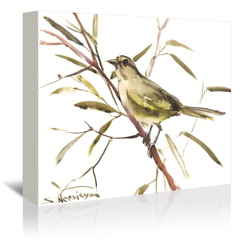 Red Barrel Studio Olive Sparrow Painting Print On Gallery Wrapped Canvas Wayfair