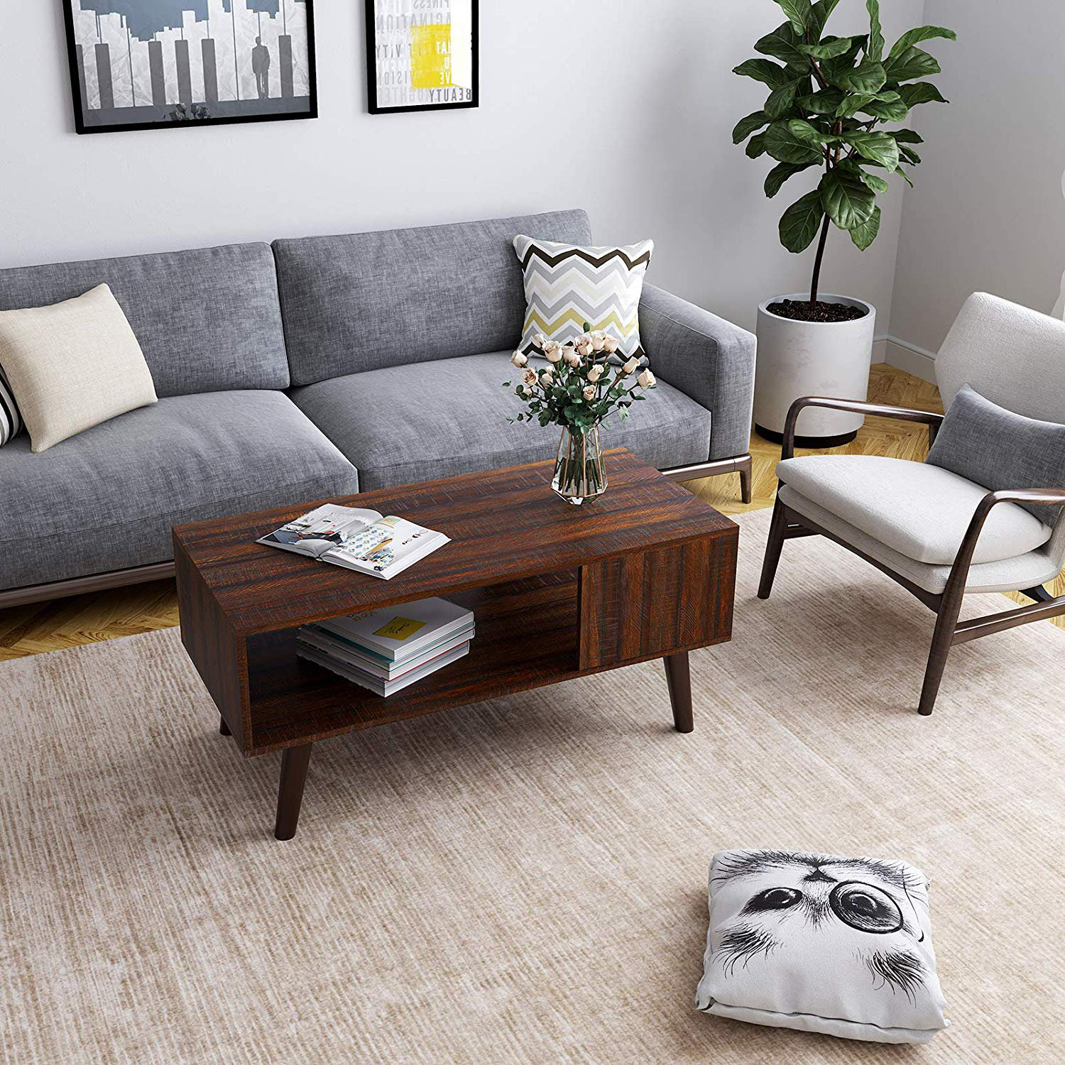 Alarcon Coffee Table With Storage Reviews Allmodern Alarcon Coffee Table With Storage