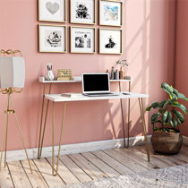 rose gold computer desk