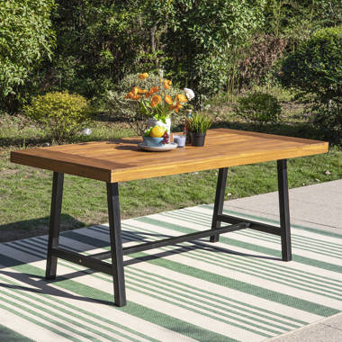 statler solid wood dining table