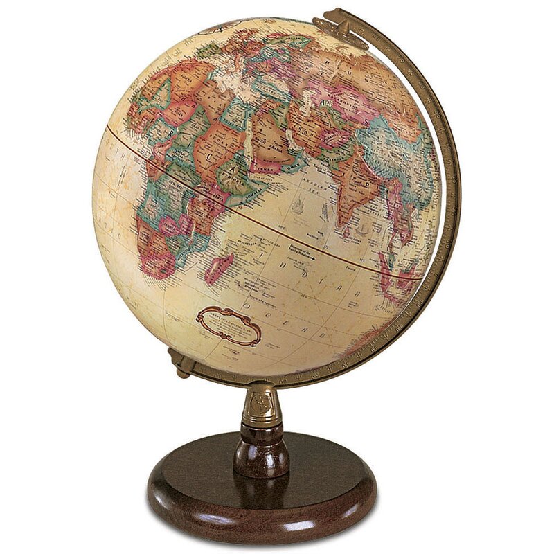 Darby Home Co 9'' Raised-Relief World Globe & Reviews | Wayfair