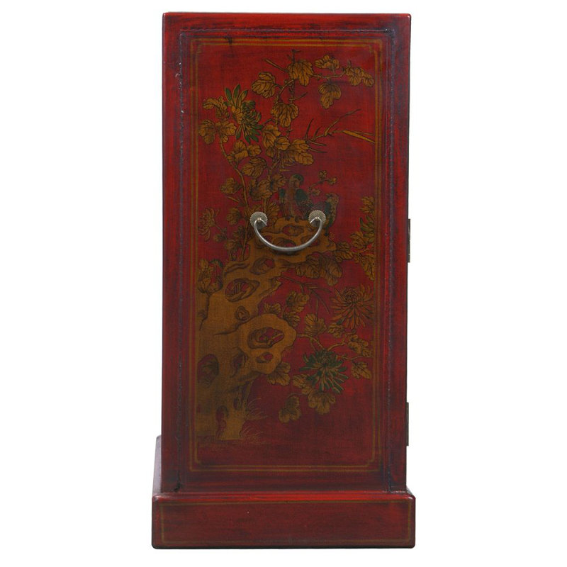 Exp Décor Handmade Oriental Antique 9 Bottle Floor Wine Cabinet Handmade Oriental Antique 9 Bottle Floor Wine Cabinet