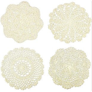 Rose Blush Pink Natural Dyed Doilies Set Of 2 6 Inch Organic Pink Boho Wedding Doilies Tea Party Crafting