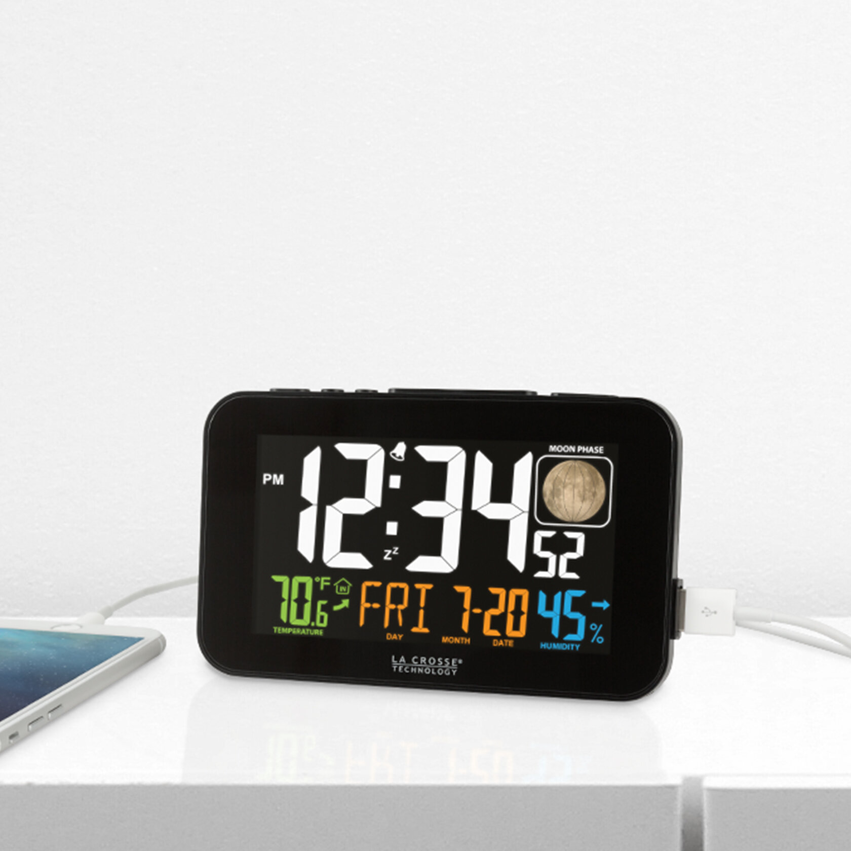 Ebern Designs Color Led Alarm Clock Reviews Wayfair