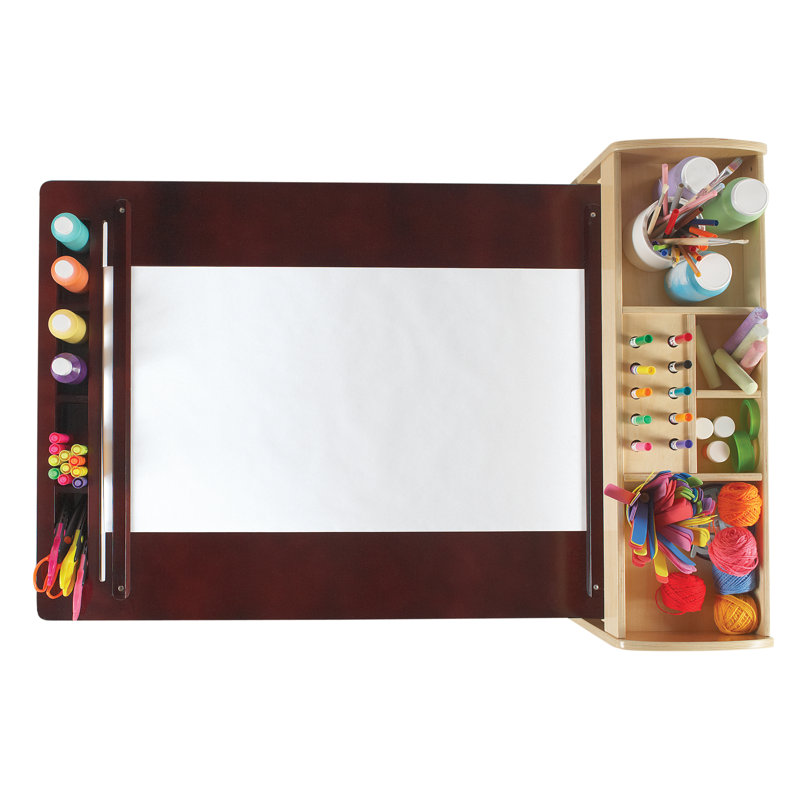 emilio kids 3 piece arts and crafts table and stool set