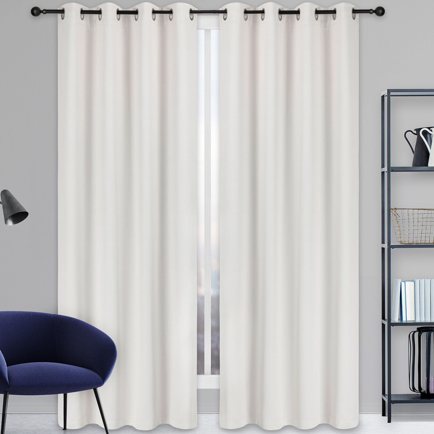 Winston Porter Whitnash Solid Blackout Thermal Grommet Curtain