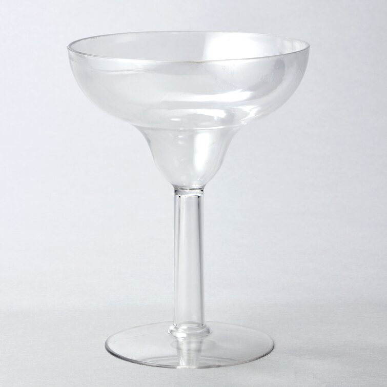 large plastic margarita glasses