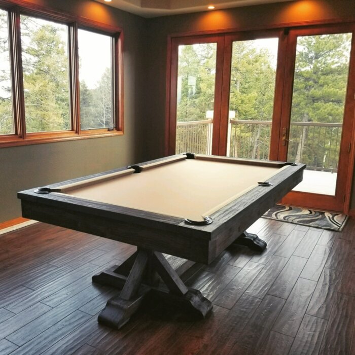 8 Slate Pool Table With Premium Accessories Plank Hide