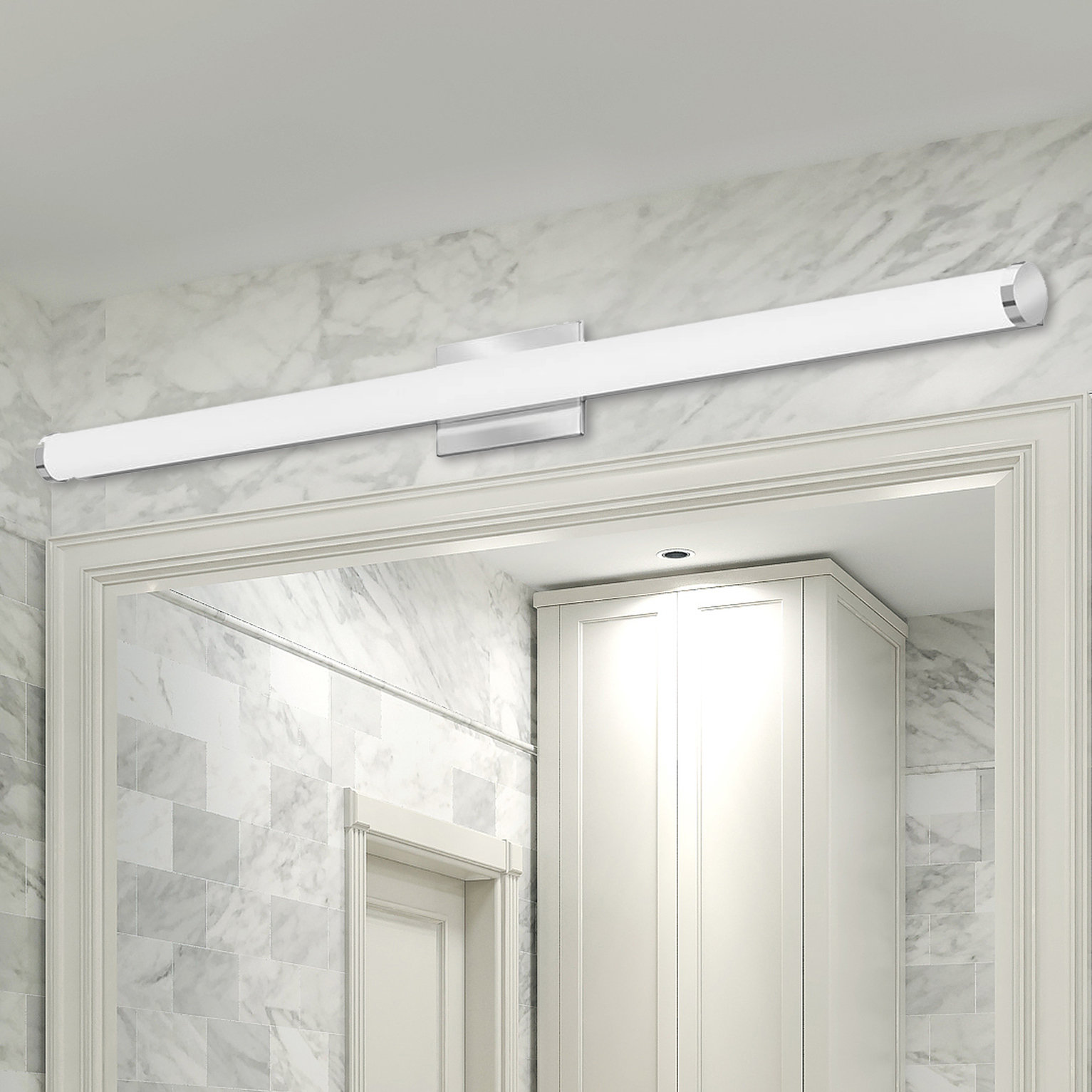 Cylinder 1 Light Led Bath Bar Cylinder 1 Light Led Bath Bar