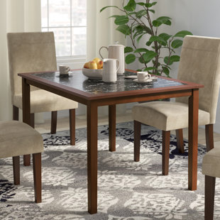 Faux Marble Dining Table Set | Wayfair Faux Marble Dining Table Set | Wayfair