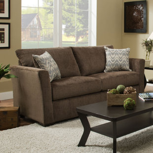 Simmons Upholstery Chestnut Solid Sofa by Winston Porter Best #1