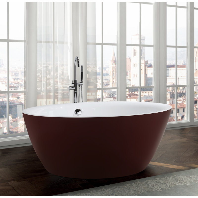 Pescara 59.1" x 59.1" Freestanding Soaking Bathtub