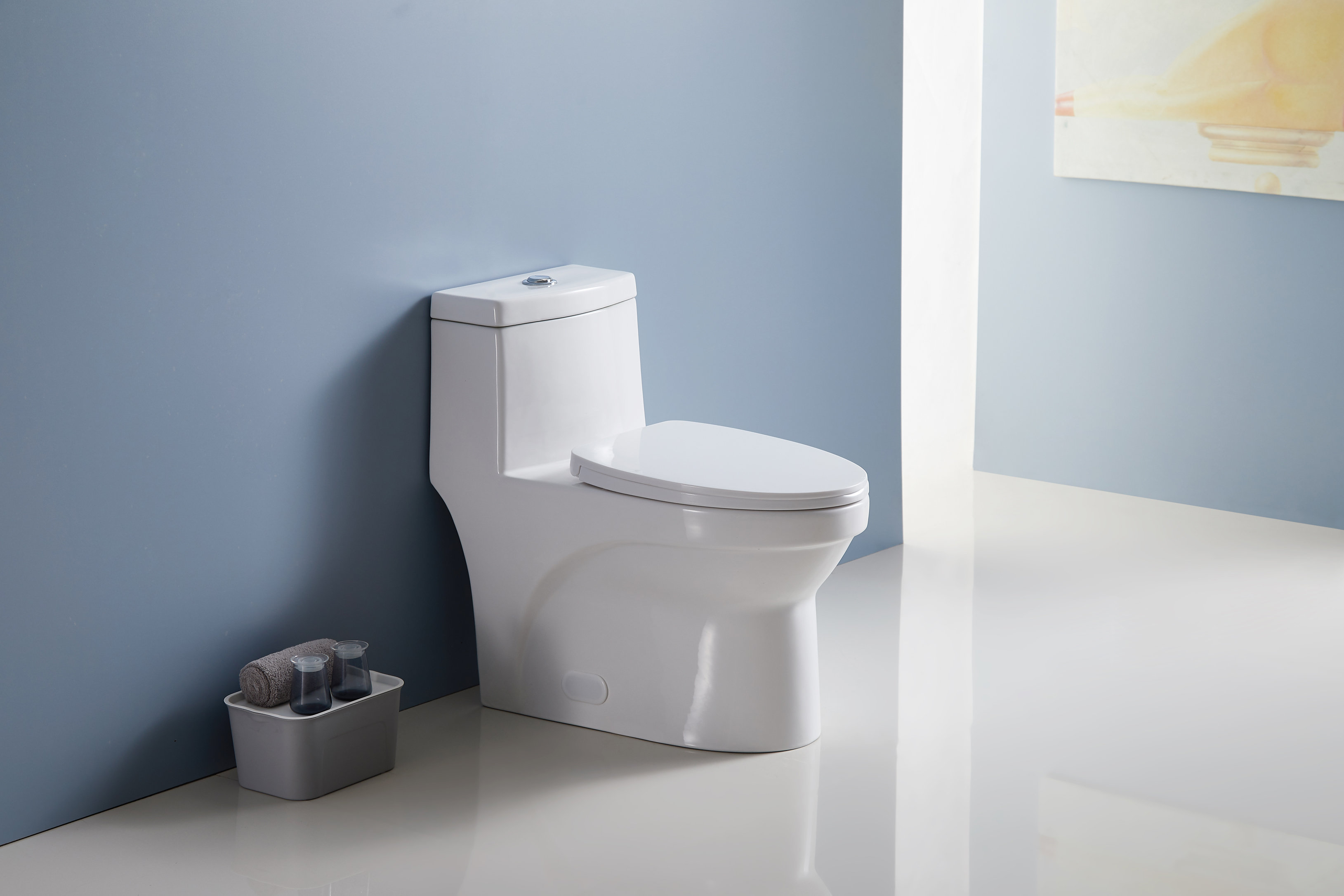 MODLAND DualFlush Elongated OnePiece Toilet (Seat Included) Wayfair