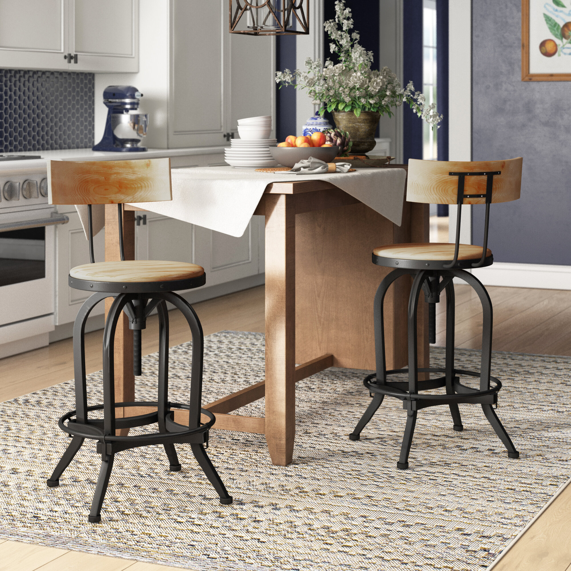 Birch Lane Feliz Swivel Bar Stool Reviews Wayfair