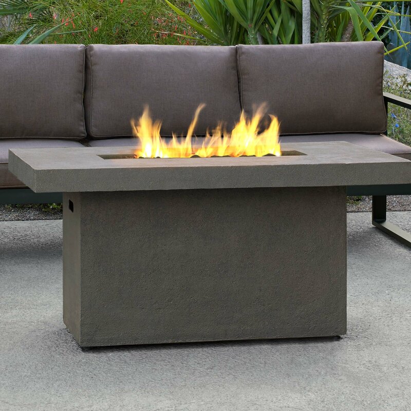 Real Flame Ventura Concrete Propane Gas Fire Pit Table Reviews