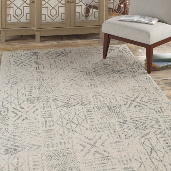 Bungalow Rose Arteaga Light Gray Area Rug Wayfair