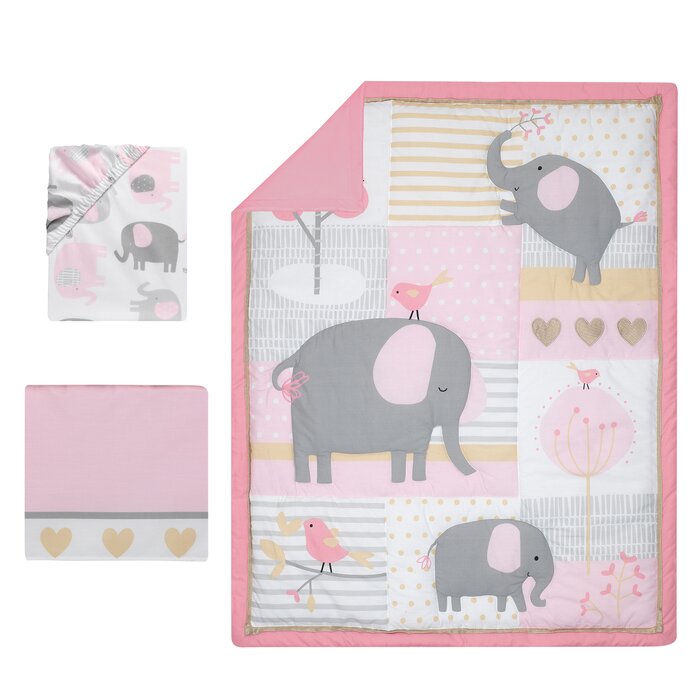 Pink And Grey Elephant Nursery Decor Ideas