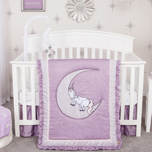 Crib Bedding Sets You Ll Love Wayfair Carone Unicorn 3 Piece Crib Bedding Set