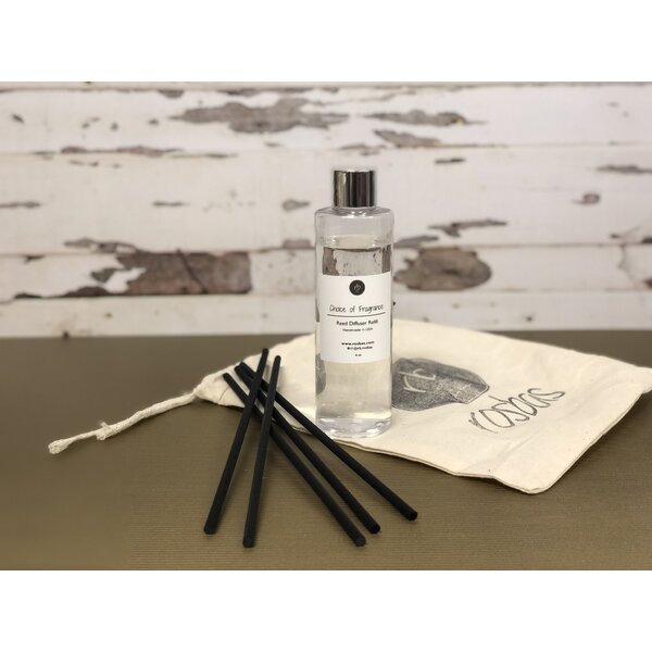 White Tea Reed Diffuser Set with Natural Reed Diffuser Sticks Aromatherapy Oils Two Sets of Sticks Home Fragrance 