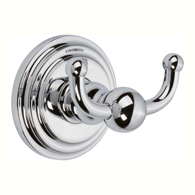 Ginger Chelsea Wall Mount Double Robe Hook & Reviews | Wayfair